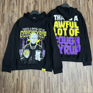 Vente en gros : Sweats à capuche et pulls doublés surdimensionnés à demi-zip en 100% coton, à motifs graphiques d'automne, personnalisables, Awful <span class=keywords><strong>Lot</strong></span> of Cough Syrup Unisex - Product Image 6