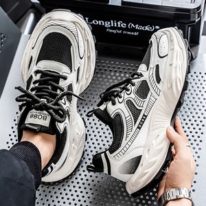 2025 Summer New Fashion Dad <b>Shoes</b> Trendy Internet Celebrity Hot Ins Brand Thick Sole Mesh Upper Running <b>Height</b> <b>Increasing</b> Casual - Product Image 6
