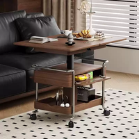 Table basse rectangulaire multifonctionnelle à hauteur réglable pour salon et maison