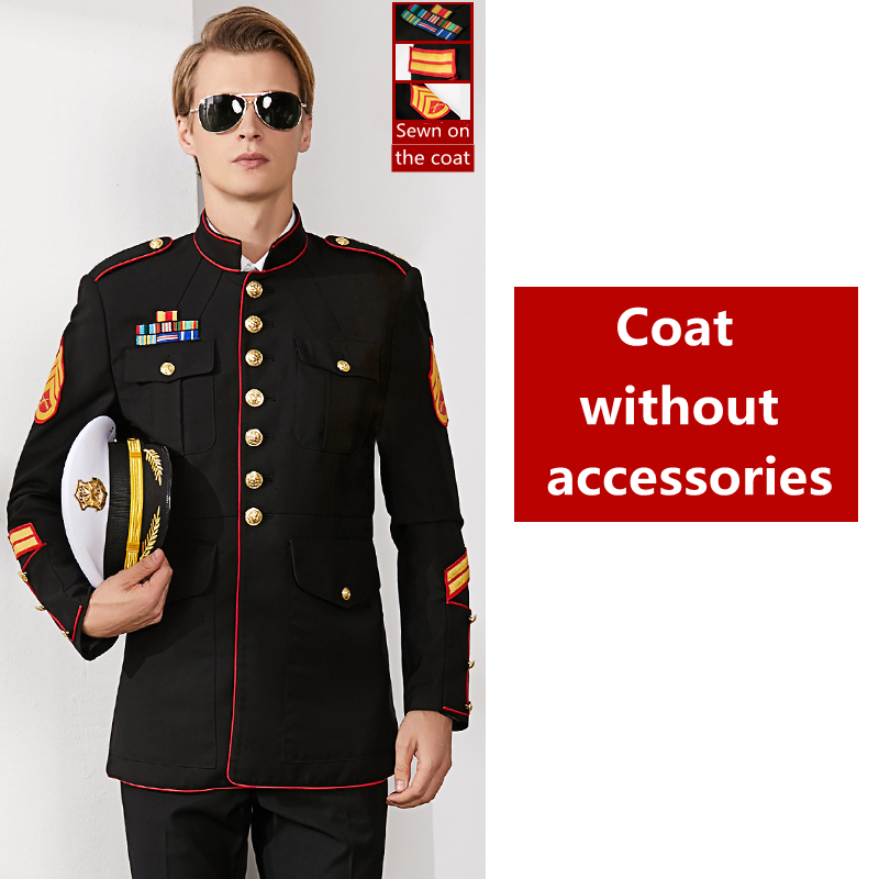 Abrigo negro sin accesorios