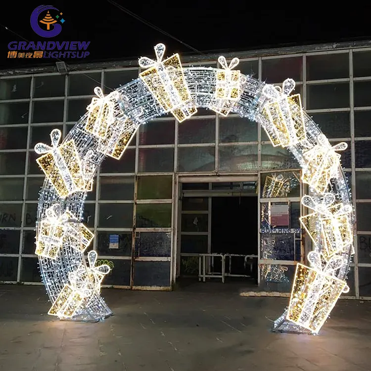 Best Price New Street Motifs Light Holiday Tunnel Lights Square led christmas lights