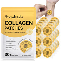 Acentiallabs 30 patchs de collagène de qualité supérieure pour le soin de la peau, formule à base d'ingrédients de soin, patch corporel pour raffermir la peau