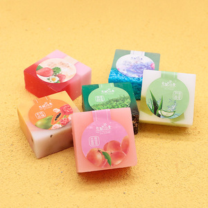 <span class=keywords><strong>Savon</strong></span> Solide Transparent Parfumé Fait Main en Stock, Hydratant à Base de <span class=keywords><strong>Plantes</strong></span>, Glycérine, <span class=keywords><strong>Savon</strong></span> Cadeau, Parfum Masculin Rose Coloré - Product Image 1
