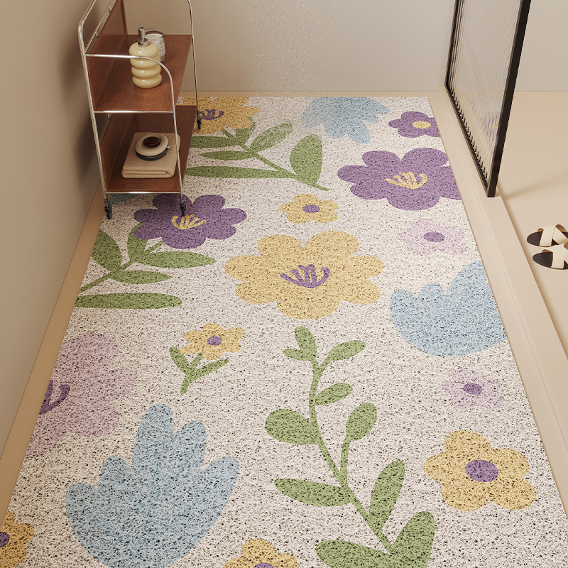 Blue purple floral