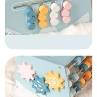 Cube d'activité en bois bébé fusée spatiale jeu de puzzle, tige, apprentissage préscolaire, jouet Montessori jouet éducatif pour les filles