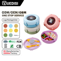 Yuedisi Vente en gros Boîte à bento en PP sans BPA de 900 ml OEM/ODM Boîte à lunch en plastique pour enfants pour l'école