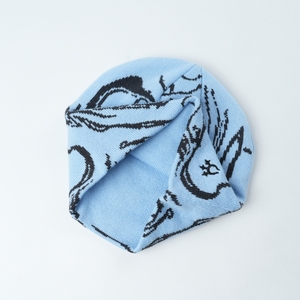 Gorro de punto Jacquard de lana 50% con patrón de corazón azul cielo, gorro de invierno Unisex, gorro de punto suave y cálido para hombres y mujeres, gorro de lana 50% - Product Image 4
