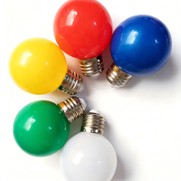 Ampoule LED G60 E26 E27, lampe globe en plastique, AC 85-265V, ampoules colorées pour fête, mariage, Halloween, Noël