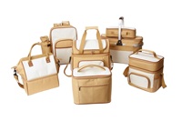 Bolsa térmica aislada 300D personalizada de alta calidad, bolsa térmica de poliéster para almuerzo, para entrega de alimentos, Picnic, Camping