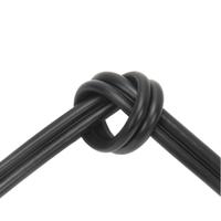Cable Coaxial RG59 Siamés para CCTV con 2 Hilos de Alimentación, 75 Ohmios, Cubierta de PVC Trenzada de Cobre para Instalación de Cámaras de Seguridad