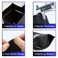 Conception personnalisée imprimé givré refermable debout sel de bain zip-lock mylar pochette d'emballage alimentaire pour poulet de compagnie sacs à fermeture éclair avec logo