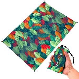 Tappetino impermeabile da <span class=keywords><strong>campeggio</strong></span> con stampa colorata da 200cm da 140cm tappetino da spiaggia portatile fisso da esterno per riporre da Picnic a prova di umidità - Product Image 5
