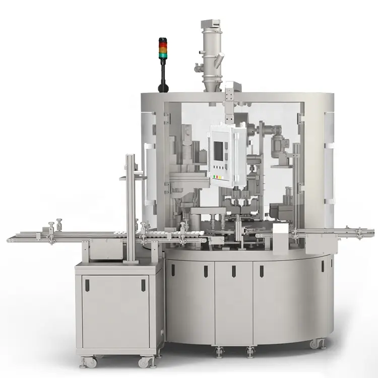 Nouveau design Machine rotative de remplissage et de scellage de capsules de café à 3 voies Machine de fabrication de dosettes de café
