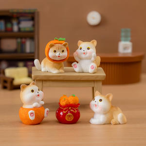 โมเดลตุ๊กตาสัตว์ขนาดเล็กน่ารักสำหรับเด็กรูปปั้นสุนัขตัวเล็กตัวเล็กได้รับการออกแบบให้เป็นรูปสัตว์สำหรับตกแต่งกระถางบอนไซ - Product Image 3