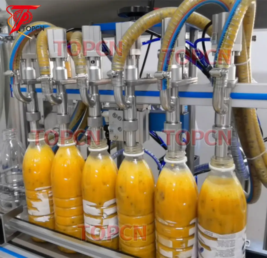 Complete Automatic Sauce Frozen Mango Orange Passion Fruit PET Bottle Juice Filling Machine Production Line