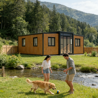 Maison conteneur extensible portable de luxe de 20 pieds, maison préfabriquée, maisons modulaires, maison conteneur pliable