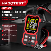 HABOTEST HT3500E 12V 24V Probador de Baterías de Coche, Analizador de Carga de Batería, Prueba de Conductancia SOH SOC, Analizador de Baterías AGM GEL EFB de Alto Rendimiento