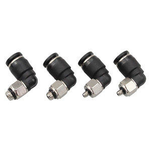 LiYuan <b>Miniature</b> Pl Elbow M3 M5 M6 Plastic Copper Plated Nickel Air Fitting For Pu Pe Nylon Tube 3 4 5 6mm - Product Image 3
