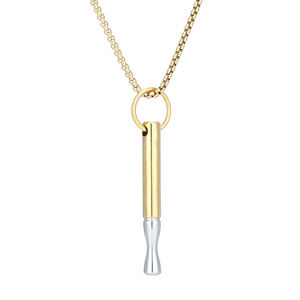 ステンレス製禁煙スティック 無煙 ニコチンフリー 不安解消 アロマセラピー エッセンシャルオイル吸入器 呼吸ネックレス - Product Image 2