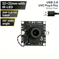 Module de caméra USB OEM 32x32mm à champ de vision large avec commutation IR automatique pour la sécurité domestique intelligente et la vision des robots IA