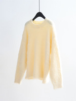 Pull en maille décontracté pour femme, coupe ample, respirant, avec mélange de laine, col rond, idéal pour l'hiver