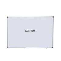 Tableau blanc magnétique en acier 80cm*120cm avec cadre en aluminium pour l'école et les fournitures de bureau