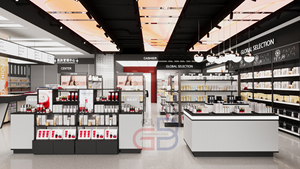 OEM High Quality Supermarket Cosmetic <strong>Shelf</strong> Glass Layer For <strong>Store</strong> <strong>Display</strong> Rack In Shopping Malls Rack Design - Product Image 3