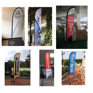 Khuyến mãi biểu tượng tùy chỉnh cửa hàng cắt tóc bãi biển Cờ biểu ngữ quảng cáo ngoài trời Chiến Dịch bay beachflag với cực đứng nước cơ sở - Product Image 5
