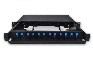 <span class=keywords><strong>SC</strong></span>/<span class=keywords><strong>FC</strong></span>/<span class=keywords><strong>ST</strong></span>/LC ngăn kéo loại cáp quang Hộp thiết bị đầu cuối trượt loại Rack mount sợi quang 12/24/48/72/96 cổng Patch Panel - Product Image 2