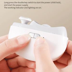 2 in 1 Design Fingernail Cutter <b>File</b> Automatic Nail with Light & 2 Speeds and Nail Scraps Storage - Product Image 3