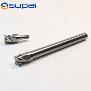 Fresas de carburo de tungsteno Supal de 4 filos con cabezales intercambiables y recubrimiento AlTiN, OEM disponible, cabezales de corte reemplazables - Product Image 3