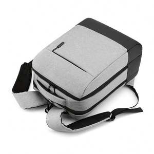 Mochila de Poliéster Negra de Alta Calidad, Bolsas para Portátil de 15.6 Pulgadas, Impermeables, con USB, para Hombre, Mochilas de Negocios - Product Image 4