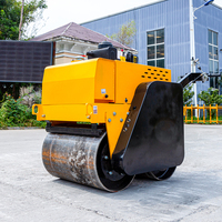 Changchai moteur marche derrière le compacteur 1tonne 2ton 3ton Double tambour unique Vibration tour sur les machines de construction de rouleaux de route