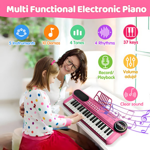 Piano Electrónico Portátil Multifuncional, Disponible en Europa, Juguete para Niños y Bebés, Práctica para Principiantes, Educación Temprana, 5 Escalas - Product Image 5