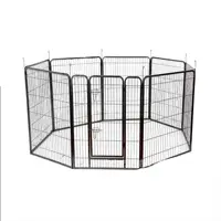 Ağır Pet köpek yavrusu açık egzersiz büyük köpek Metal oyun parkı Park için çit metal