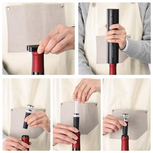 Abridor de vino eléctrico Kp1125, abridor de botellas de acero inoxidable 4 en 1 recargable para uso en la cocina - Product Image 1