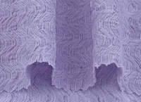 2402 #   Tissu en dentelle texturé ondulé en maille warp, polyester/spandex, imperméable et extensible pour vêtements de mode féminine, vente en gros