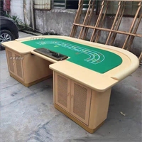 Table de roulette en bois de style nouveau BBY avec roue de 20 pouces, table de casino en cuir ignifuge, adaptée au jeu de roulette