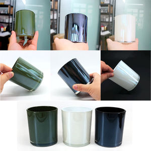 Portavelas de vidrio FENGJUN en negro, blanco y ámbar, minimalista, para decoración moderna del hogar. - Product Image 2