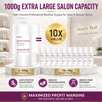 Lotion apaisante professionnelle pour salon 1000g, multi-peptides, anti-âge, nourrissante, hydratation intense, soin de la peau, vente en gros