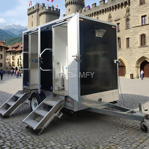 Toilettes publiques mobiles de luxe en gros 2025, remorque de toilettes portables - Product Image 5