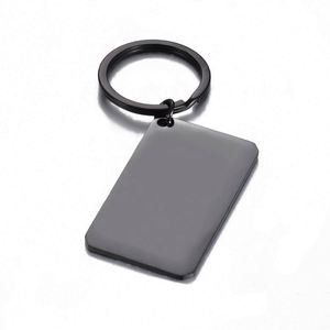 30*50mm Custom Rectangle Carabiner <b>Keychain</b> Personalized Mirror Polished Stainless Steel Fashion Vintage Blank Tag DIY Logo - Product Image 6