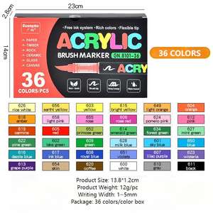 Акриловые маркеры для рисования, 36 цветов - Product Image 2