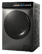 Lave-linge frontal Premium 10 kg avec écran tactile, couvercle anti-brûlure, pompe de drainage, machine à laver automatique