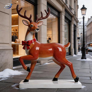 Estatua de Ciervo Sika de FRP Colorida, Adorno para Jardín Exterior, Estatua de Ciervo Sika de FRP de Alta Calidad, Venta al por Mayor de Fábrica - Product Image 6