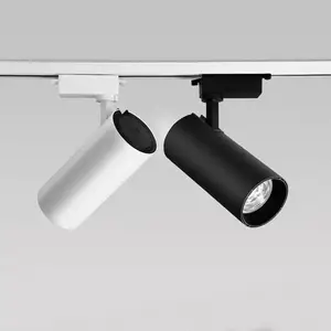 Fabricage Verstelbare Gu10 Spot Verlichtingsarmatuur Plafondlamp Aluminium Verzonken Oppervlak Gemonteerd 48V Magnetisch Spoor Licht