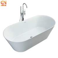 Baignoire autoportante en acrylique OEM, ovale, pour deux personnes, idéale pour les projets hôteliers, villas et salles de bain