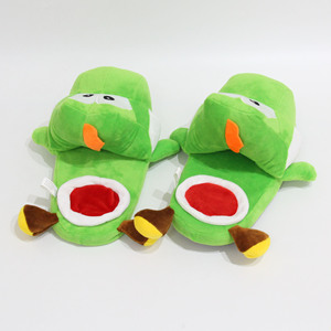 Venta al por mayor Marioo dibujos animados Yoshis dinosaurio divertido zapatillas pareja hogar suelo personalidad hombres invierno algodón Drag - Product Image 3