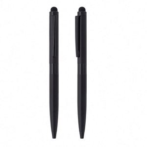 High Quality Promotional 2-in-1 Matte Metal for Stylus Ballpoint <b>Pen</b> Custom Logo Printed Laser Writing Novelty Click Feature - Product Image 4