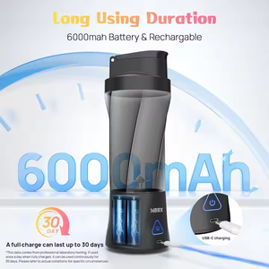 2025新型大功率360瓦可充电榨汁机破冰搅拌机便携式搅拌机电动冰沙榨汁机杯 - Product Image 2
